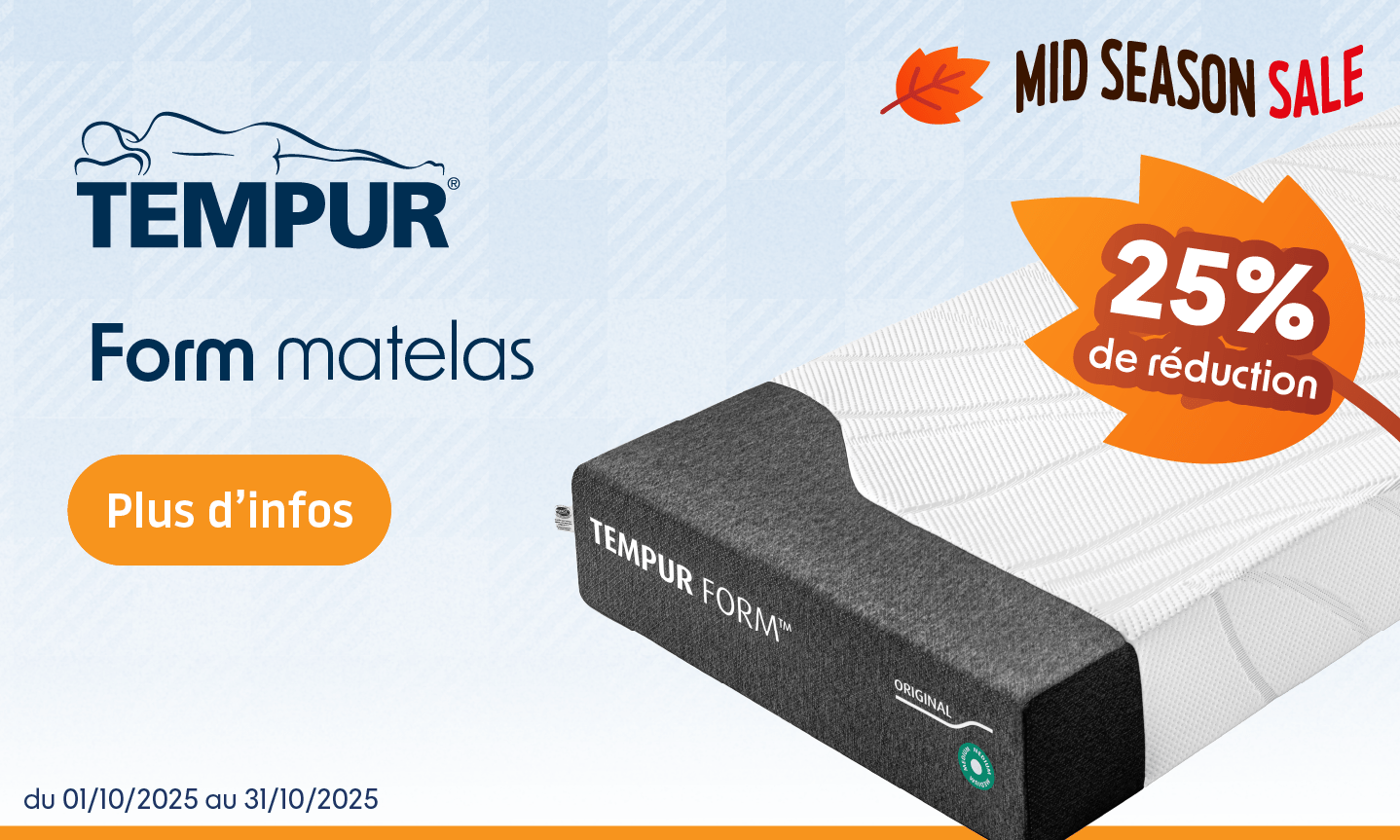 Matelas Tempur® Form Plus