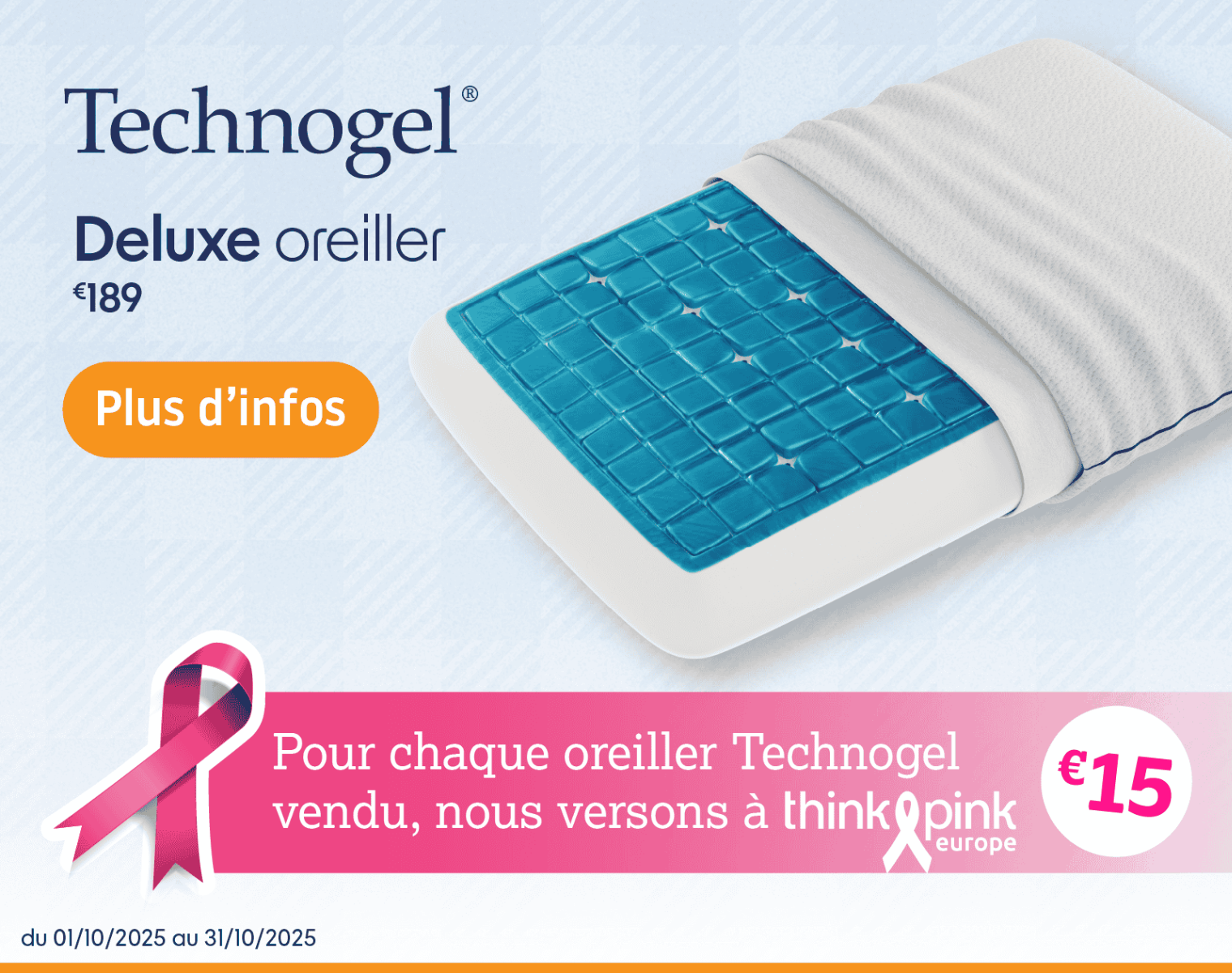 Oreiller Technogel Original - Deluxe