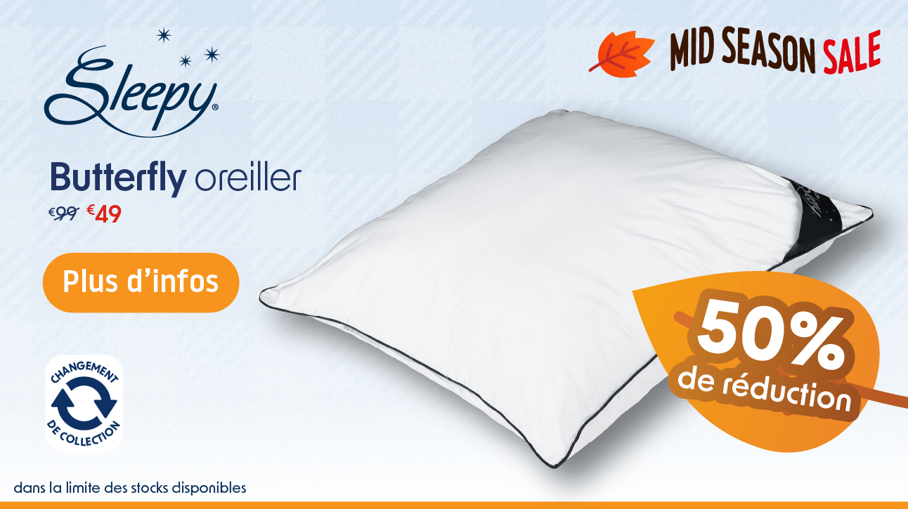 Oreiller d'hôtel Sleepy Butterfly
